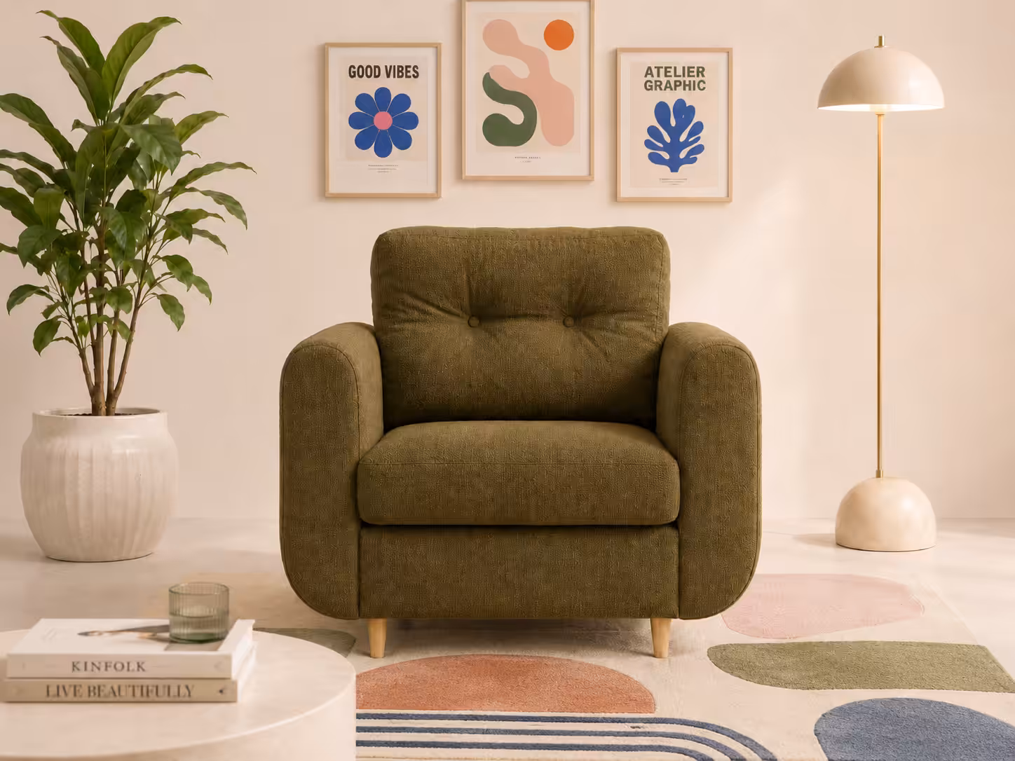 Upholstered armchairs